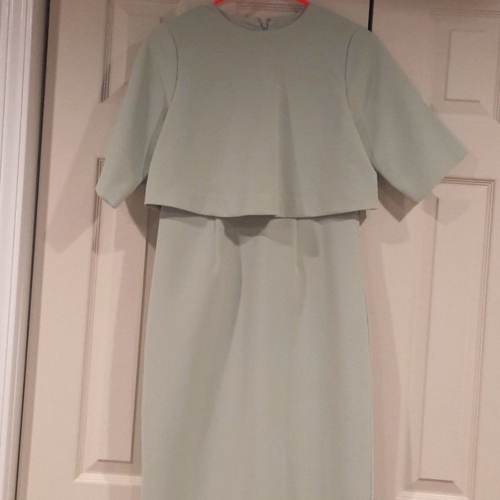 Ann Taylor mint green dress sz 0